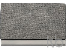 PU and stainless steel business card holder