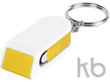 Брелок-подставка для мобильного с очистителем для экрана