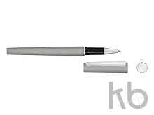 Ручка металлическая роллер «Brush R GUM» soft-touch с зеркальной гравировкой