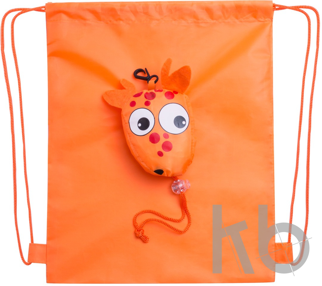 drawstring bag, giraffe