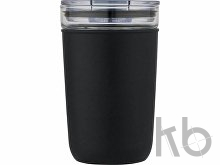 Стеклянная кружка «Bello» с внешней стенкой из переработанного пластика