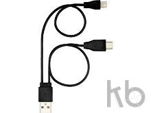 Двусторонний кабель для зарядки Ario «3-в-1» в тканевой оплетке