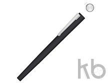 Ручка металлическая роллер «Brush R GUM» soft-touch с зеркальной гравировкой