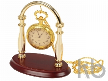 Набор «Фрегат»: портмоне, визитница, подставка для часов, часы на цепочке