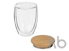 Стакан с двойными стенками и бамбуковой крышкой «Valday»