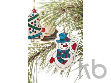 colouring Christmas tree ornaments, 3 pcs