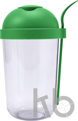 Plastic salad cup with plastic fork (950ml)