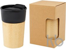 Фарфоровая кружка «Pereira» с бамбуковой внешней стенкой