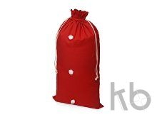 Мешок подарочный с помпонами