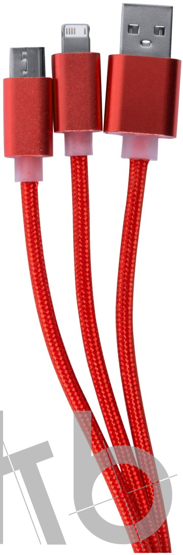 Кабель-брелок micro USB, USB-C и Lightning