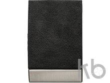 PU and stainless steel business card holder