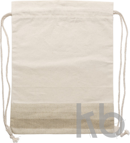 Cotton drawstring backpack