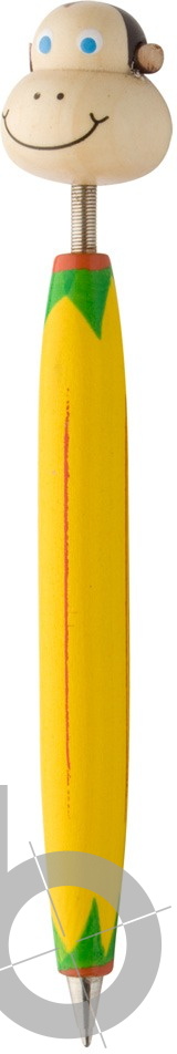 wooden ballpoint pen, monkey