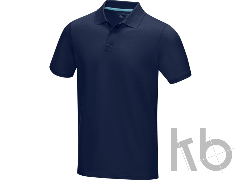 Рубашка поло «Graphite» из натуральных материалов, мужская