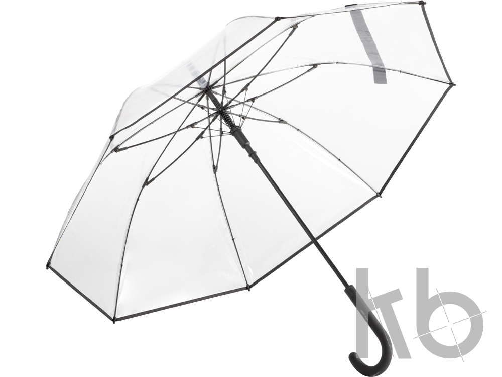 Зонт-трость «Pure» с прозрачным куполом