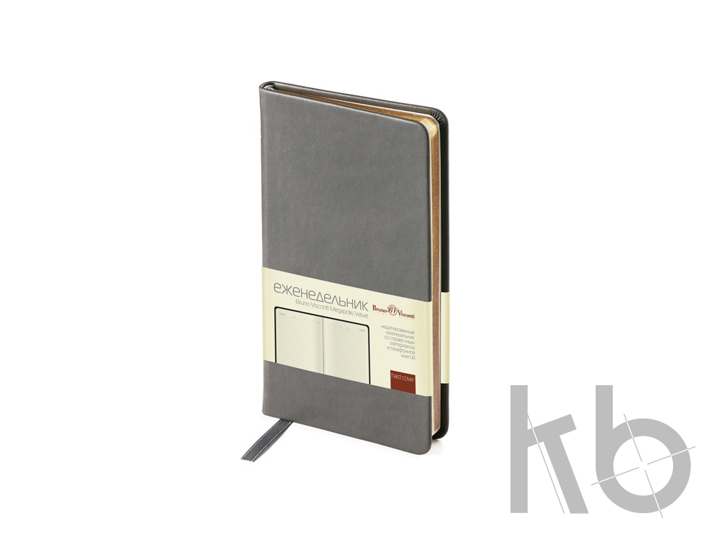 Еженедельник недатированный А6 «Megapolis Velvet»