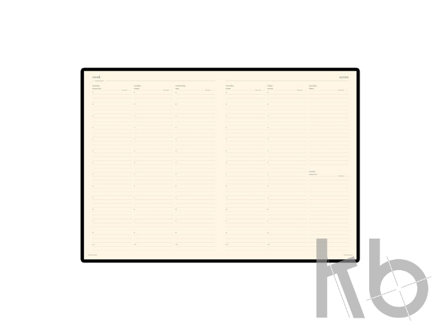 Еженедельник недатированный А4 «Profy»