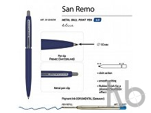 Ручка металлическая шариковая «San Remo», софт тач