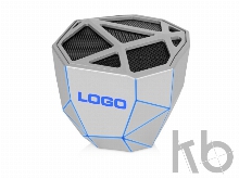 Портативная колонка «Geo», синяя подсветка