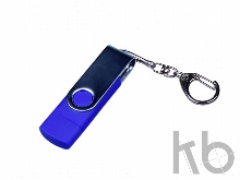 USB 3.0/micro USB/Type-C- флешка на 32 Гб с поворотным механизмом