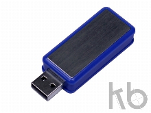 USB 3.0- флешка промо на 32 Гб прямоугольной формы, выдвижной механизм