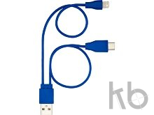 Двусторонний кабель для зарядки Ario «3-в-1» в тканевой оплетке