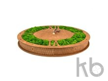 Настенные часы со мхом «Римские»