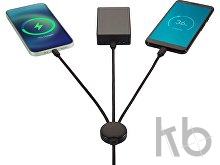 Зарядный кабель 5-в-1 «Gleam» с подсветкой 