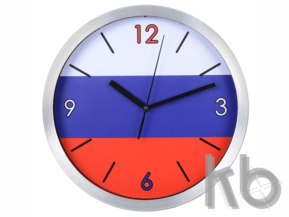 Часы настенные «Российский флаг»