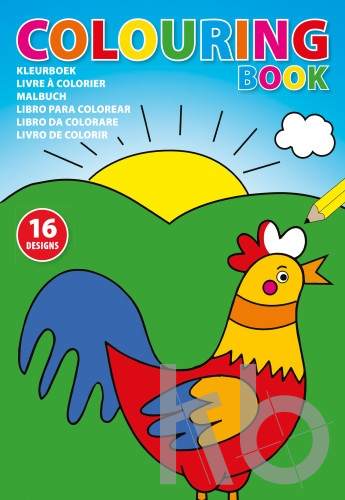 Cardboard colouring book