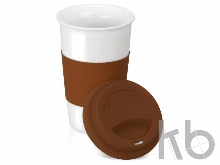 Кружка «Нью-Йорк»  с силиконовой крышкой и манжетой