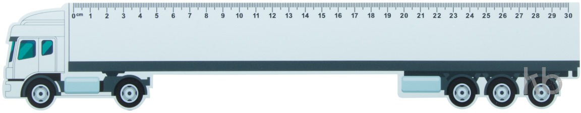30 cm ruler, truck
