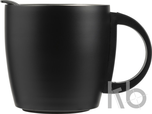 Stainless steel, double walled travel mug