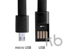 Браслет с зарядным кабелем micro USB 