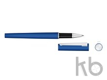 Ручка металлическая роллер «Brush R GUM» soft-touch с зеркальной гравировкой