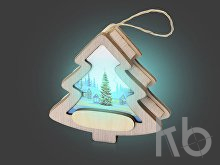 Новогодняя подвеска с подсветкой «Ёлочка» с индивидуальным дизайном