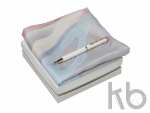 Подарочный набор Bagatelle: шелковый платок, ручка шариковая