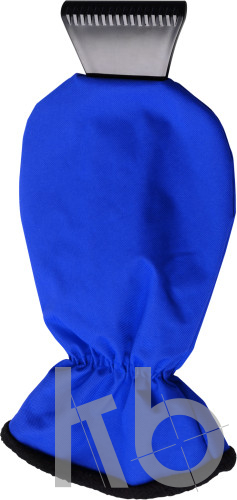 ABS ice scraper and polyester glove