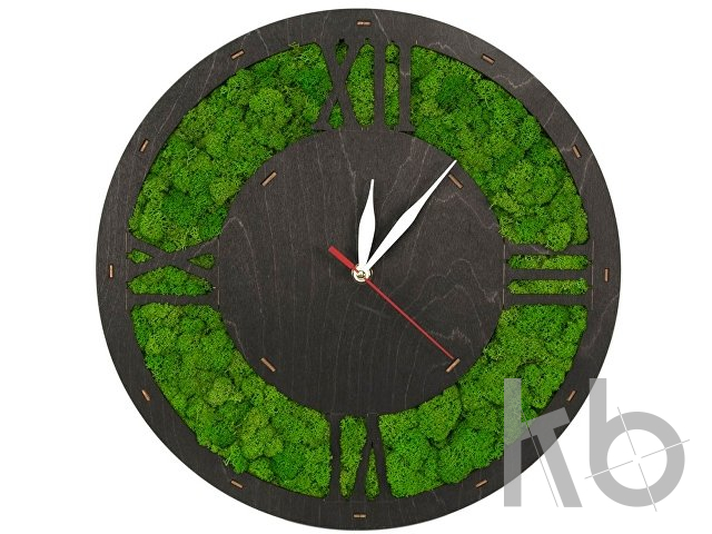 Настенные часы со мхом «Римские»