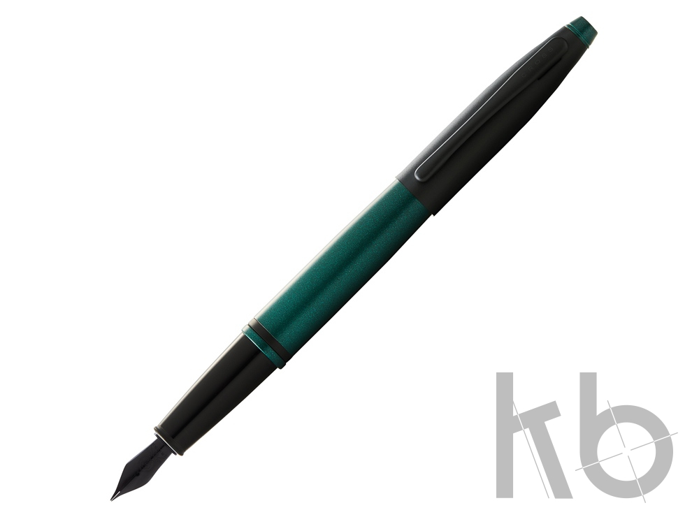 Ручка перьевая «Calais Matte Green and Black Lacquer», перо F