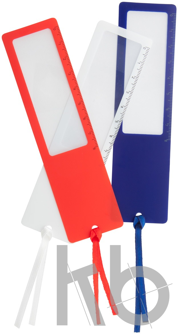 ruler with magnifying glass