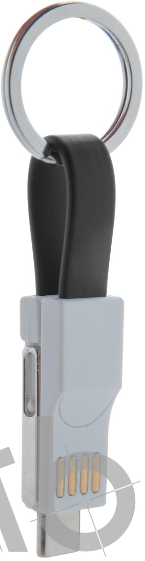 Кабель-брелок micro USB, USB-C и Lightning