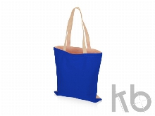 Сумка для шопинга «Twin» двухцветная из хлопка, 180 г/м2