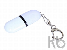 USB 2.0- флешка промо на 64 Гб каплевидной формы