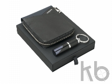 Подарочный набор Lapo: кошелек с застежкой-молнией, брелок