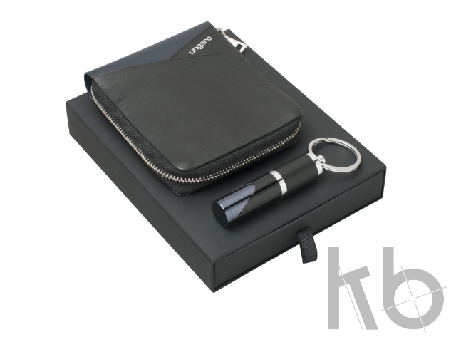 Подарочный набор Lapo: кошелек с застежкой-молнией, брелок