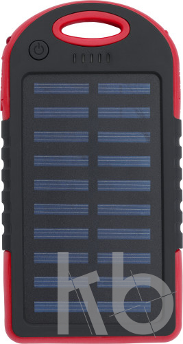 Rubberized ABS solar power bank
