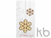 Открытка «Новогодние снежинки»