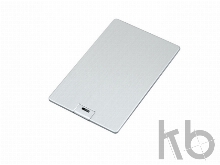 USB 2.0- флешка на 8 Гб в виде металлической карты, с раскладным чипом