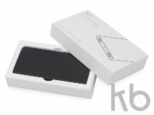 Портативное зарядное устройство с подсветкой логотипа «Faros», soft-touch, 4000 mAh